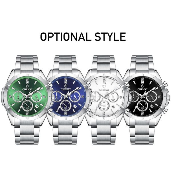 chronograph brand relogio chenxi wristwatch watch luminous full men for stainless waterproof steel quartz men's masculino ovhjt, Slivery;brown
chronograph brand relogio chenxi wristwatch watch luminous full men for stainless waterproof steel quartz men's masculino ovhjt, Slivery;brown