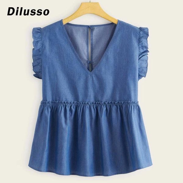fashion women casual plus size short sleeve shirt solid v-neck shirt ruffles fashion #d3, White
fashion women casual plus size short sleeve shirt solid v-neck shirt ruffles fashion #d3, White