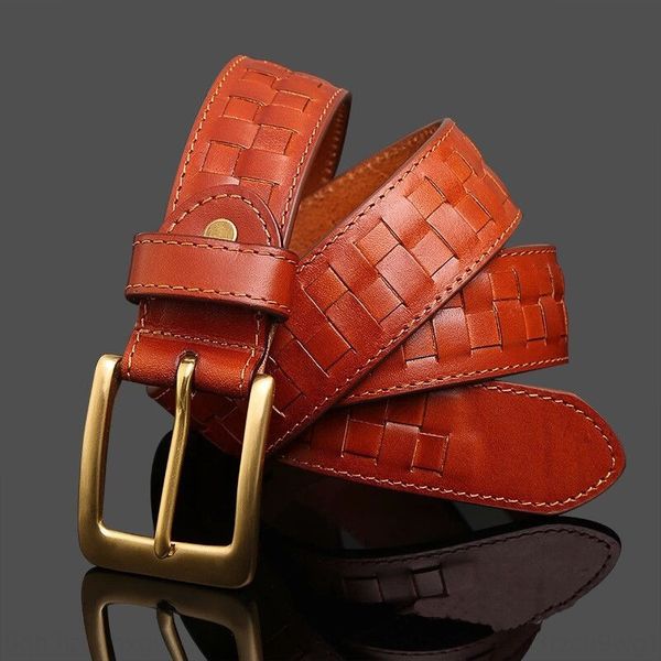men's hand-woven men's genuine leather solid copper buckle layer cowhide belt trousers belt, Black;brown
men's hand-woven men's genuine leather solid copper buckle layer cowhide belt trousers belt, Black;brown