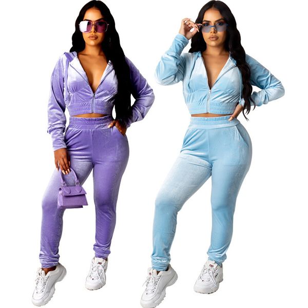 women autumn 2 piece set casual solid color hooded crop cardigan two piece pants new women streetwear, White
women autumn 2 piece set casual solid color hooded crop cardigan two piece pants new women streetwear, White
