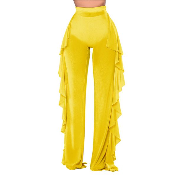 womens designer full length ruffle mesh pants high waist wide leg pants causal woman clothes, Black;white
womens designer full length ruffle mesh pants high waist wide leg pants causal woman clothes, Black;white