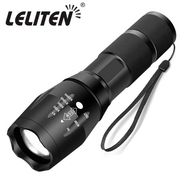 Portable Mini Tactical Xml-t6 L2 V6 Led Zoom Torch Hunting Zooming Torch Light