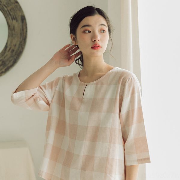 encounter 59-pajamas women's pure cotton suit cotton double-layer clothes home furnishing clothing gauze home clothes unprinted plaid, Blue;red
encounter 59-pajamas women's pure cotton suit cotton double-layer clothes home furnishing clothing gauze home clothes unprinted plaid, Blue;red