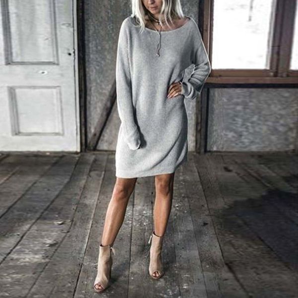 2020 горячие продажа мода осень зима сыпучие женщины сплошной цвет crew neck с длинным рукавом мини платье свитер над коленом платье, Black;gray
2020 горячие продажа мода осень зима сыпучие женщины сплошной цвет crew neck с длинным рукавом мини платье свитер над коленом платье, Black;gray
