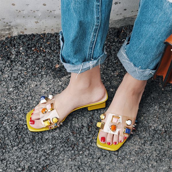 fedonas women sandals transparent high heel pumps stilettos comfort wedding dress shoes woman summer colorful rivets slippers, Black
fedonas women sandals transparent high heel pumps stilettos comfort wedding dress shoes woman summer colorful rivets slippers, Black