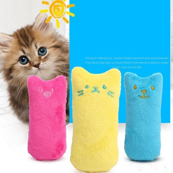 pet supplies burst cartoon thumb ring paper mint cat toys plush pillow grinding tooth cat toys