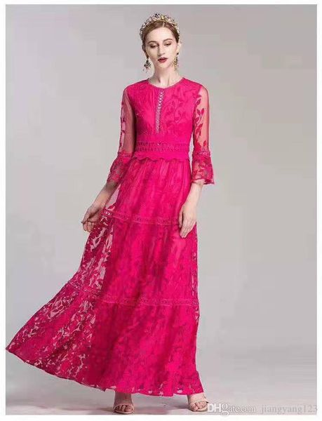 luxury new arrival 2020 women's o neck 3/4 flare sleeves embroidery lace hollow out elegant prom maxi party runway dresses, White;black
luxury new arrival 2020 women's o neck 3/4 flare sleeves embroidery lace hollow out elegant prom maxi party runway dresses, White;black