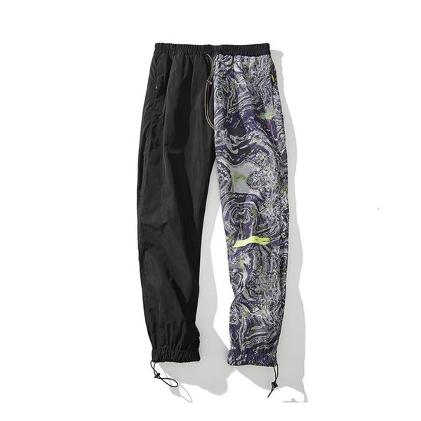 men's pants ewq / clothing 2021 tide niche patchwork asymmetric printing casual trousers autumn fashion 19h-a306, Black
men's pants ewq / clothing 2021 tide niche patchwork asymmetric printing casual trousers autumn fashion 19h-a306, Black