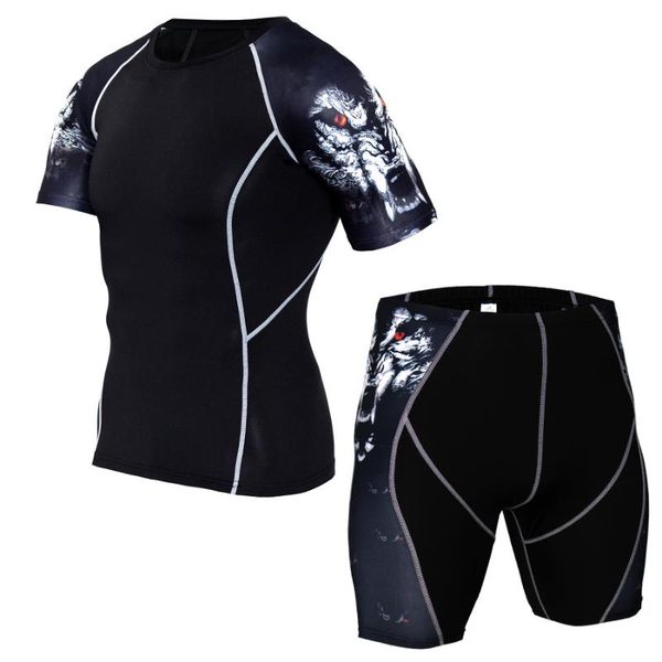2pcs / set male workout gym fitness compression sports suit clothes running jogging sport wear exercise workout tights, Black;blue
2pcs / set male workout gym fitness compression sports suit clothes running jogging sport wear exercise workout tights, Black;blue