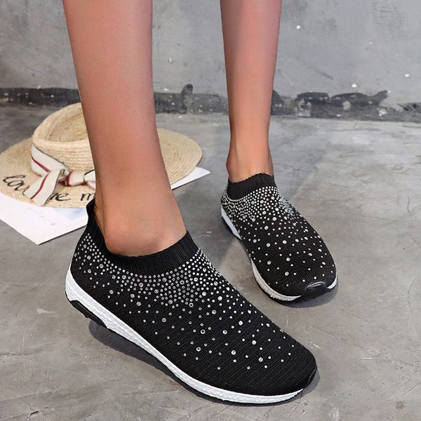 weweya black woman running shoes bling rhinestone sock sneakers slip on lightweight breathable sports shoes female large size 43
weweya black woman running shoes bling rhinestone sock sneakers slip on lightweight breathable sports shoes female large size 43