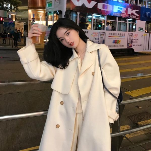 2020 new women wool coat single button long sleeve casual woolen cloth medium coat turn-down collar winter coats women l136, Black
2020 new women wool coat single button long sleeve casual woolen cloth medium coat turn-down collar winter coats women l136, Black