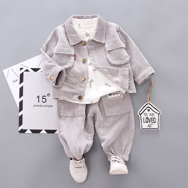 boy's baby autumn suit shirt children's clothing 2019 new children's wear western-style boy's autumn shirt celery three
