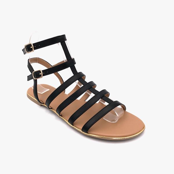 hollow cut out cross band gladiator sandals brand solid flats sandals women summer plus size outside beach non-slip slides shoes, Black
hollow cut out cross band gladiator sandals brand solid flats sandals women summer plus size outside beach non-slip slides shoes, Black