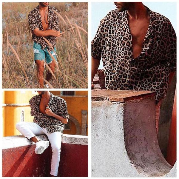 summer short sleeve leopard print shirt men lapel neck button streetwear men up loose breathable blouse shirts o4r5, White;black
summer short sleeve leopard print shirt men lapel neck button streetwear men up loose breathable blouse shirts o4r5, White;black