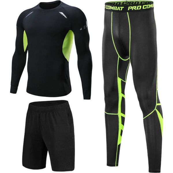 new fitness clothing 3-piece set sport wear running sports long-sleeve breathable tight clothing jogging suits for men, Black;blue
new fitness clothing 3-piece set sport wear running sports long-sleeve breathable tight clothing jogging suits for men, Black;blue