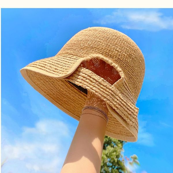 fine lafite crochet with basin cap, bucket cap, fisherman's straw hat, female summer sun shading and sun protection tide, Blue;gray
fine lafite crochet with basin cap, bucket cap, fisherman's straw hat, female summer sun shading and sun protection tide, Blue;gray