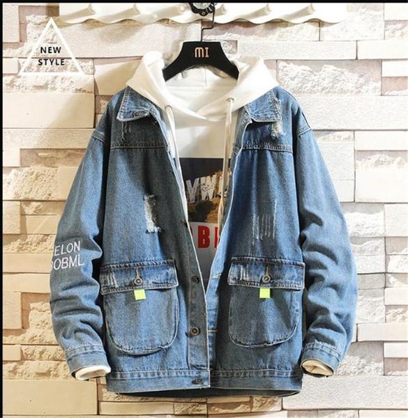 letter winter autumn mens jackets blue denim coat pockets ripped bleached mens designer coats teenagers hip hop streetwear, Black;brown
letter winter autumn mens jackets blue denim coat pockets ripped bleached mens designer coats teenagers hip hop streetwear, Black;brown