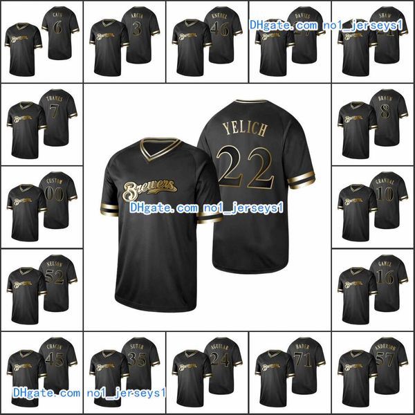 milwaukee brewers men #22 christian yelich 8 ryan braun 6 lorenzo cain women youth golden edition black custom jersey
milwaukee brewers men #22 christian yelich 8 ryan braun 6 lorenzo cain women youth golden edition black custom jersey