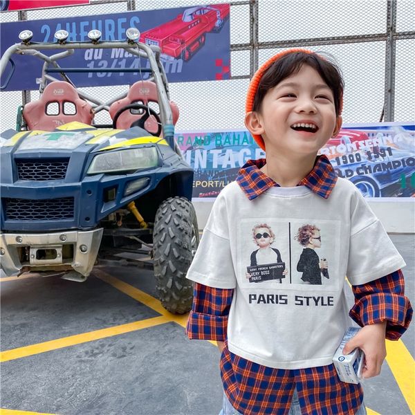 5hybh 2020 children's shirt fashionable computer tong chen shan children's tong chen shan spray fake two-piece cotton plaid shirt, White;black
5hybh 2020 children's shirt fashionable computer tong chen shan children's tong chen shan spray fake two-piece cotton plaid shirt, White;black