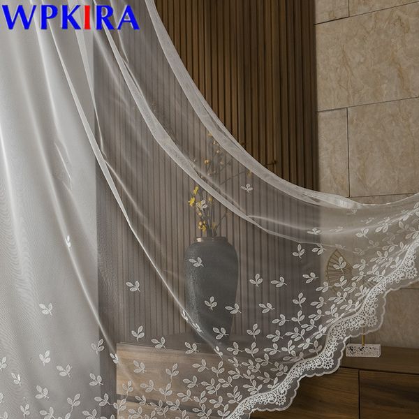 white embroidery tulle curtain for living room romatic sheer volie curtains bedroom balcony kitchen drape panel new x-m242#30 
white embroidery tulle curtain for living room romatic sheer volie curtains bedroom balcony kitchen drape panel new x-m242#30