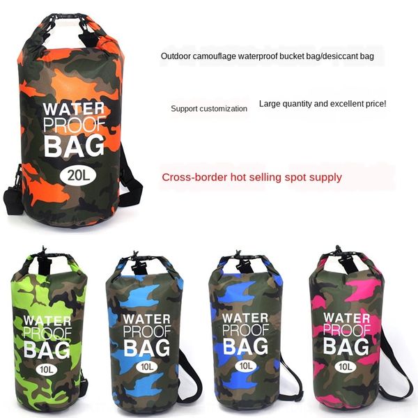camouflage outdoor single shoulder pvc waterproof bucket beach bag outdoor waterproof bag
camouflage outdoor single shoulder pvc waterproof bucket beach bag outdoor waterproof bag