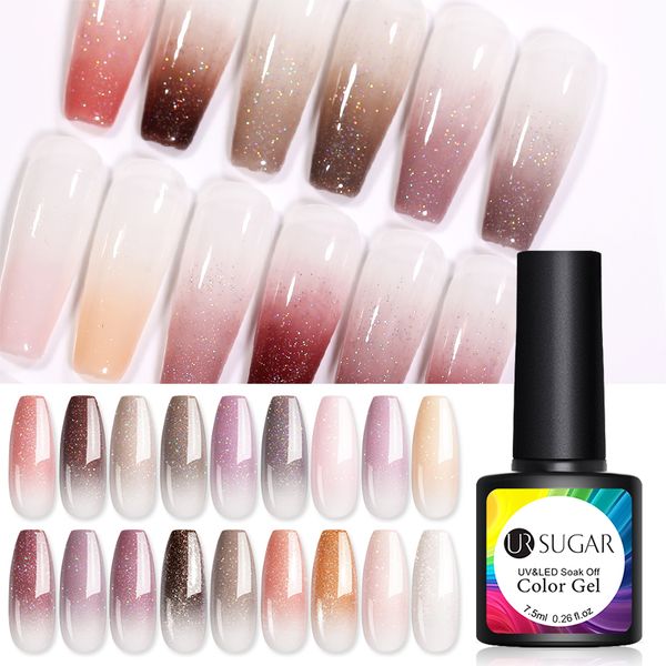 ur sugar 7.5ml purple nude glitter uv gel nail polish series holographics gel polish soak off uv led varnish semi permanent, Red;pink
ur sugar 7.5ml purple nude glitter uv gel nail polish series holographics gel polish soak off uv led varnish semi permanent, Red;pink