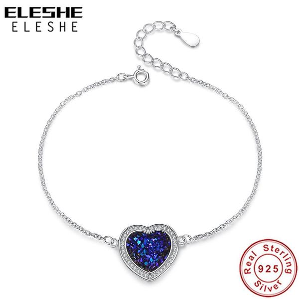eleshe 100% 925 sterling silver heart of the sea charm bracelet for women fashion jewelry adjustable chain bracelet wedding gift, Golden;silver
eleshe 100% 925 sterling silver heart of the sea charm bracelet for women fashion jewelry adjustable chain bracelet wedding gift, Golden;silver