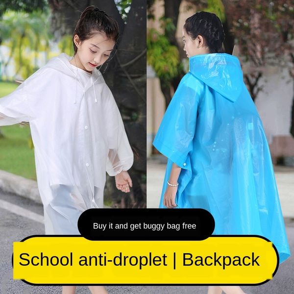 66uiv non-disposable raincoat for children primary school students can carry schoolbag thickened whole body waterproof transparent bag prote, Black
66uiv non-disposable raincoat for children primary school students can carry schoolbag thickened whole body waterproof transparent bag prote, Black