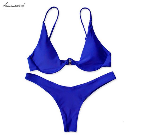 underwire bikini 2020 women solid blue push up padded mini swimsuit brazilian bathers bathing suit thong swimwear biquini, White;black
underwire bikini 2020 women solid blue push up padded mini swimsuit brazilian bathers bathing suit thong swimwear biquini, White;black