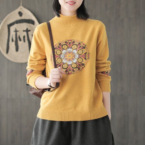 sllwv guka одежды 2019 осени и зима новое порошковых пряж пола-водолазка национального пуловеры этнического жаккарда стиля свитер литературн, White
sllwv guka одежды 2019 осени и зима новое порошковых пряж пола-водолазка национального пуловеры этнического жаккарда стиля свитер литературн, White