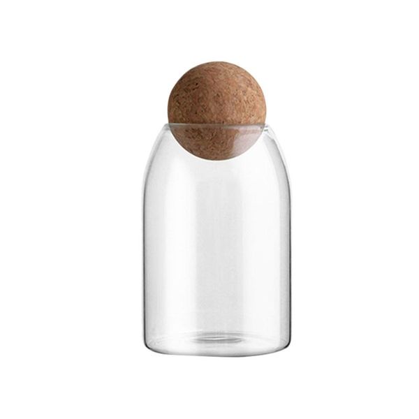 800ml transparent glass storage tank borosilicate glass sealed grains container with cork (round ball, m
800ml transparent glass storage tank borosilicate glass sealed grains container with cork (round ball, m