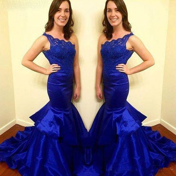 royal blue one shoulder prom dress 2021 lace bodice long graduation evening party gown plus size custom, Black
royal blue one shoulder prom dress 2021 lace bodice long graduation evening party gown plus size custom, Black