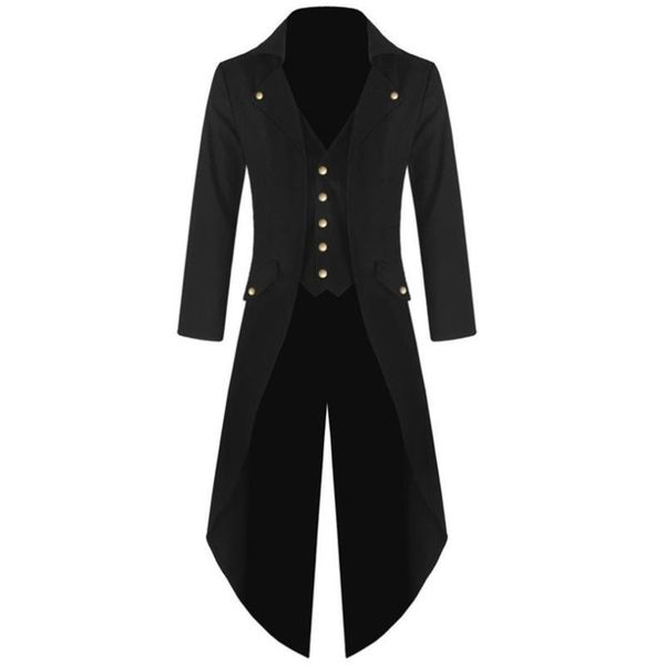 men's coat fashionable steampunk tuxedo uniform banquet gown bc7928, White;black
men's coat fashionable steampunk tuxedo uniform banquet gown bc7928, White;black