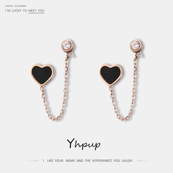 yhpup korean fashion double pierced hole dangle earrings enamel round heart long chain earrings for female party jewelry gift, Silver
yhpup korean fashion double pierced hole dangle earrings enamel round heart long chain earrings for female party jewelry gift, Silver