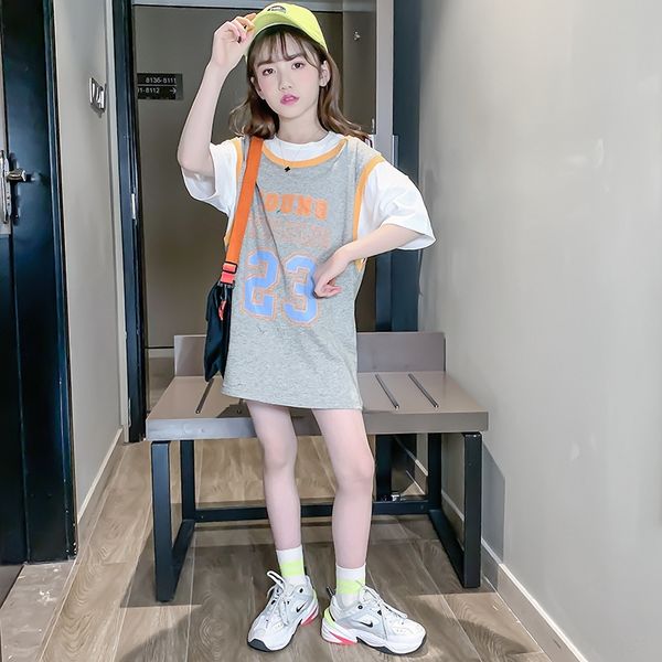 fzbsq 54590 summer 2020 girls new fashion western style children's clothing suit basketball suit girls long basketball clothes t-shirt, Blue
fzbsq 54590 summer 2020 girls new fashion western style children's clothing suit basketball suit girls long basketball clothes t-shirt, Blue
