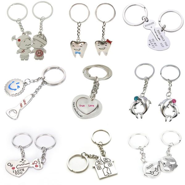1 pair key chain alloy bride groom heart love house dolphin keyrings key chains lovers ring couples keychain for gift, Silver
1 pair key chain alloy bride groom heart love house dolphin keyrings key chains lovers ring couples keychain for gift, Silver