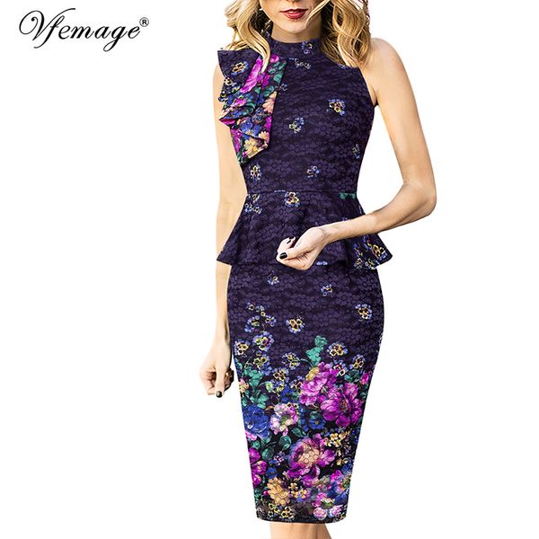 vfemage womens elegant ruffle peplum sleeveless slim wear to work business office cocktail party bodycon pencil sheath dress 430, Black;gray
vfemage womens elegant ruffle peplum sleeveless slim wear to work business office cocktail party bodycon pencil sheath dress 430, Black;gray