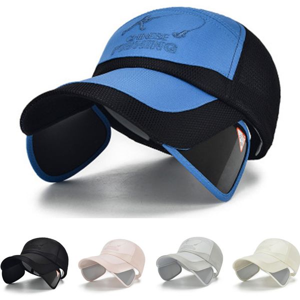 sun outdoor hats visor women summer fishing cap wide brim uv protection flap men breathable beach hat bone gorras, Blue;gray
sun outdoor hats visor women summer fishing cap wide brim uv protection flap men breathable beach hat bone gorras, Blue;gray