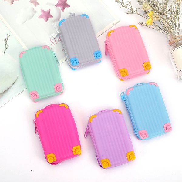 silicone large capacity coin purse children suitcase card bag waterproof small fresh soft zipper storage bag, White
silicone large capacity coin purse children suitcase card bag waterproof small fresh soft zipper storage bag, White