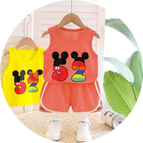 2020 new vest clothing wear children's vest set children's baby boys' and girls' sleeveless shorts two-piece fashion, Blue
2020 new vest clothing wear children's vest set children's baby boys' and girls' sleeveless shorts two-piece fashion, Blue