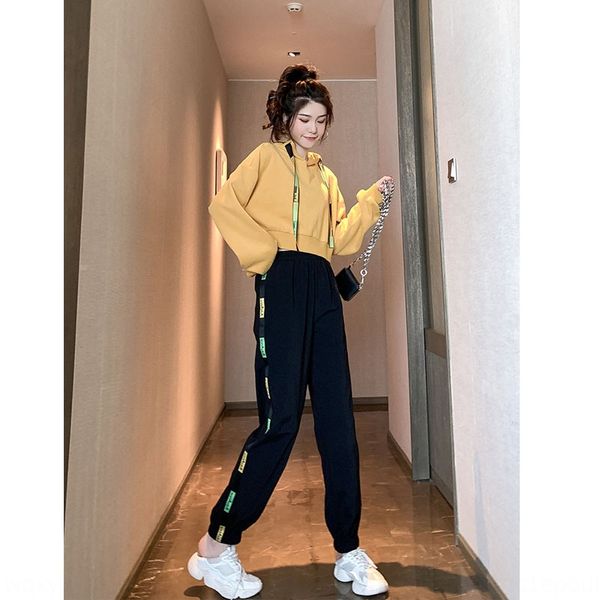 early autumn new short hooded sweater set for sweater sweaterwomen 2019 western style slimming harem pants casual two-piece set, Gray
early autumn new short hooded sweater set for sweater sweaterwomen 2019 western style slimming harem pants casual two-piece set, Gray