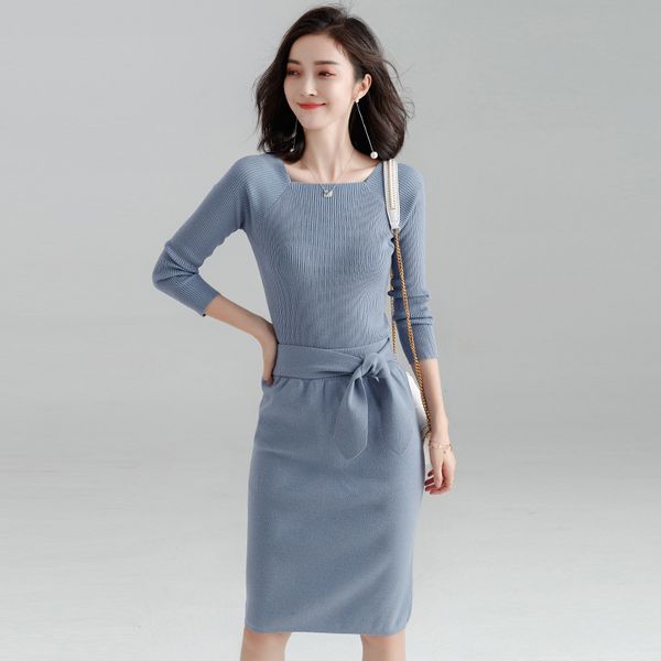 2020 autumn winter fashion knitted o neck long sleeve slim 3 solid color sweater office lady women sets, Gray
2020 autumn winter fashion knitted o neck long sleeve slim 3 solid color sweater office lady women sets, Gray