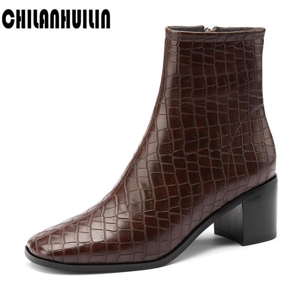 fashion print snake women boots autumn winter zipper retro leather shoes pointed toe thick heel ankle boots plus size high heels, Black
fashion print snake women boots autumn winter zipper retro leather shoes pointed toe thick heel ankle boots plus size high heels, Black