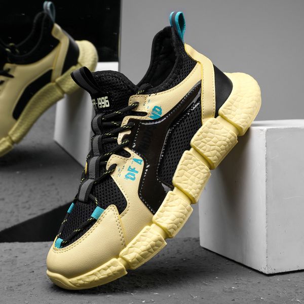 2020 fashion men's casual shoes lace up basic mens flat sneakers summer breathable mesh male casual flat shoes, Black
2020 fashion men's casual shoes lace up basic mens flat sneakers summer breathable mesh male casual flat shoes, Black