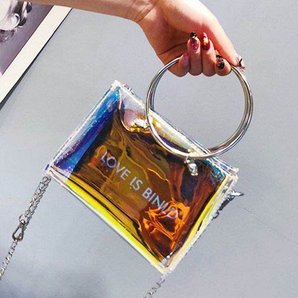 2020 women casual laser transparent jelly shoulder bag ladies letter print open soft chains versatile crossbody tote handbags
2020 women casual laser transparent jelly shoulder bag ladies letter print open soft chains versatile crossbody tote handbags