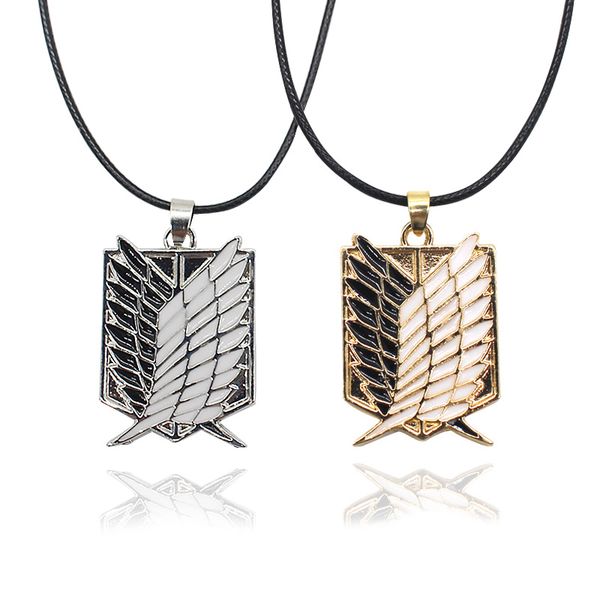 new fashion vintage anime attack on titan charm badge pendant necklaces 2 colors legion flag leather snap statement necklaces, Silver
new fashion vintage anime attack on titan charm badge pendant necklaces 2 colors legion flag leather snap statement necklaces, Silver