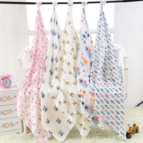 120*120cm pure cotton muslim gauze absorbent breathable children's bath towel newborn bath towel
120*120cm pure cotton muslim gauze absorbent breathable children's bath towel newborn bath towel