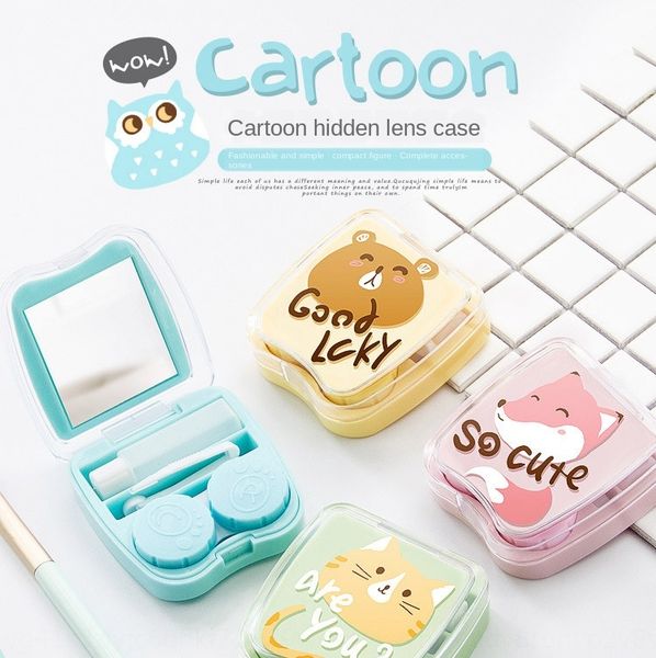 cartoon case case myopia animal park invisible glasses glasses myopia contact box portable contact lenses dual box, Blue
cartoon case case myopia animal park invisible glasses glasses myopia contact box portable contact lenses dual box, Blue