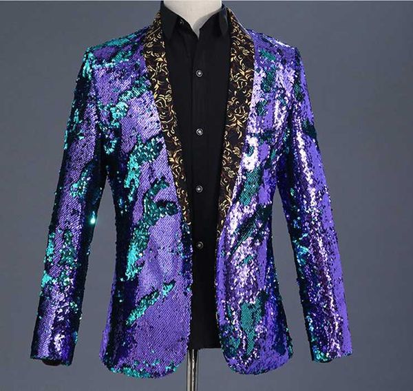cxz700188 men's turned sequins green fruit collar suit stage performance suit nightclub bar dj singer host tide top, White;black
cxz700188 men's turned sequins green fruit collar suit stage performance suit nightclub bar dj singer host tide top, White;black