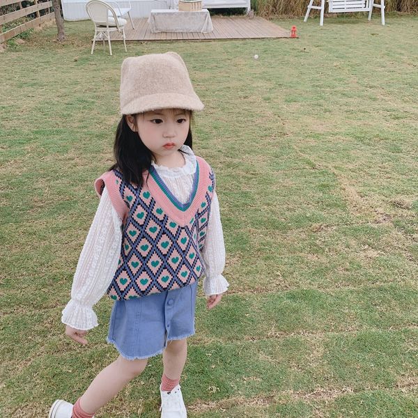 yu.kids 2020 spring korean style v-neck knitted girls' baby sweet wool vest love wool vest, Camo
yu.kids 2020 spring korean style v-neck knitted girls' baby sweet wool vest love wool vest, Camo